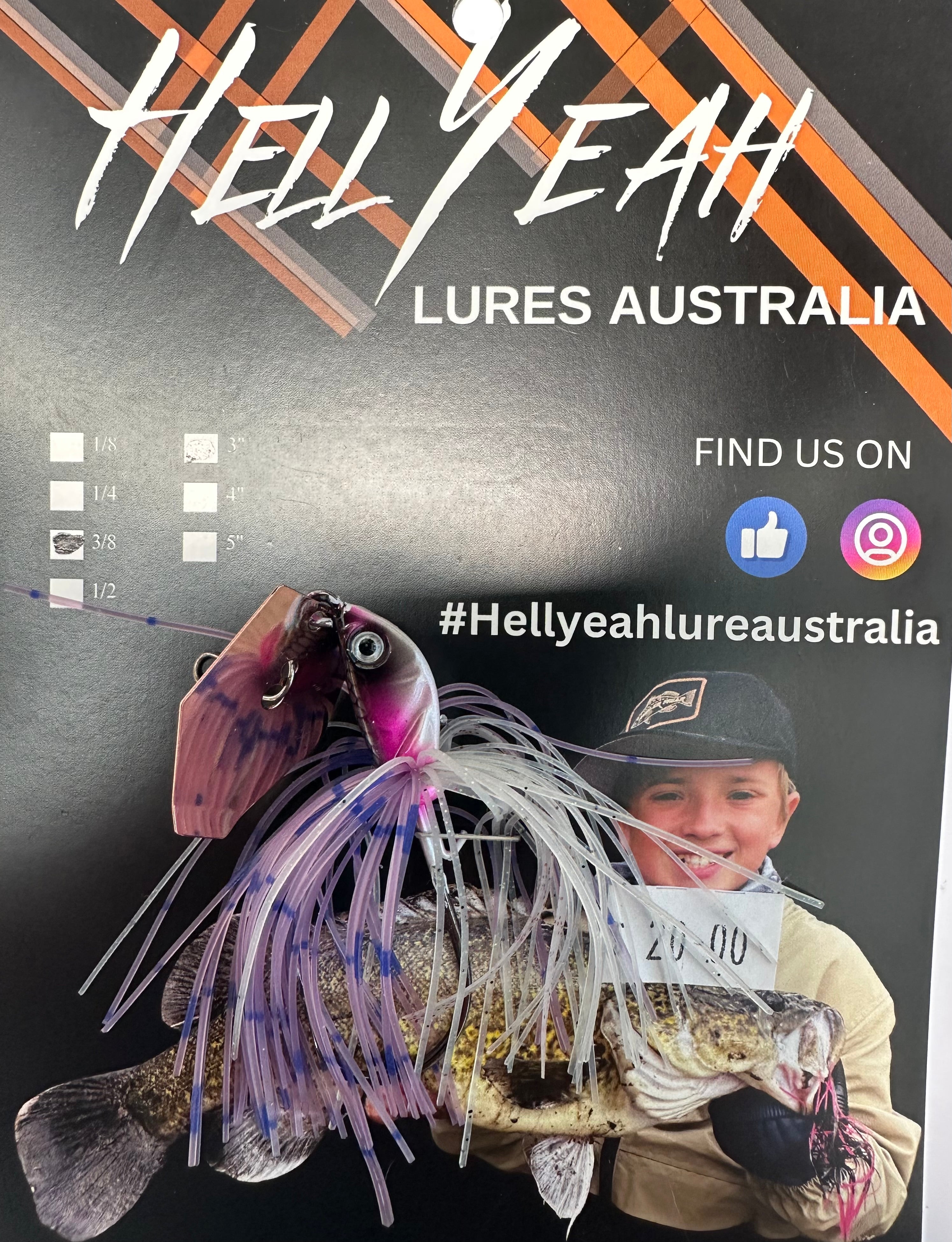 Hell Yeah 3 Inch Jighead 3/8th