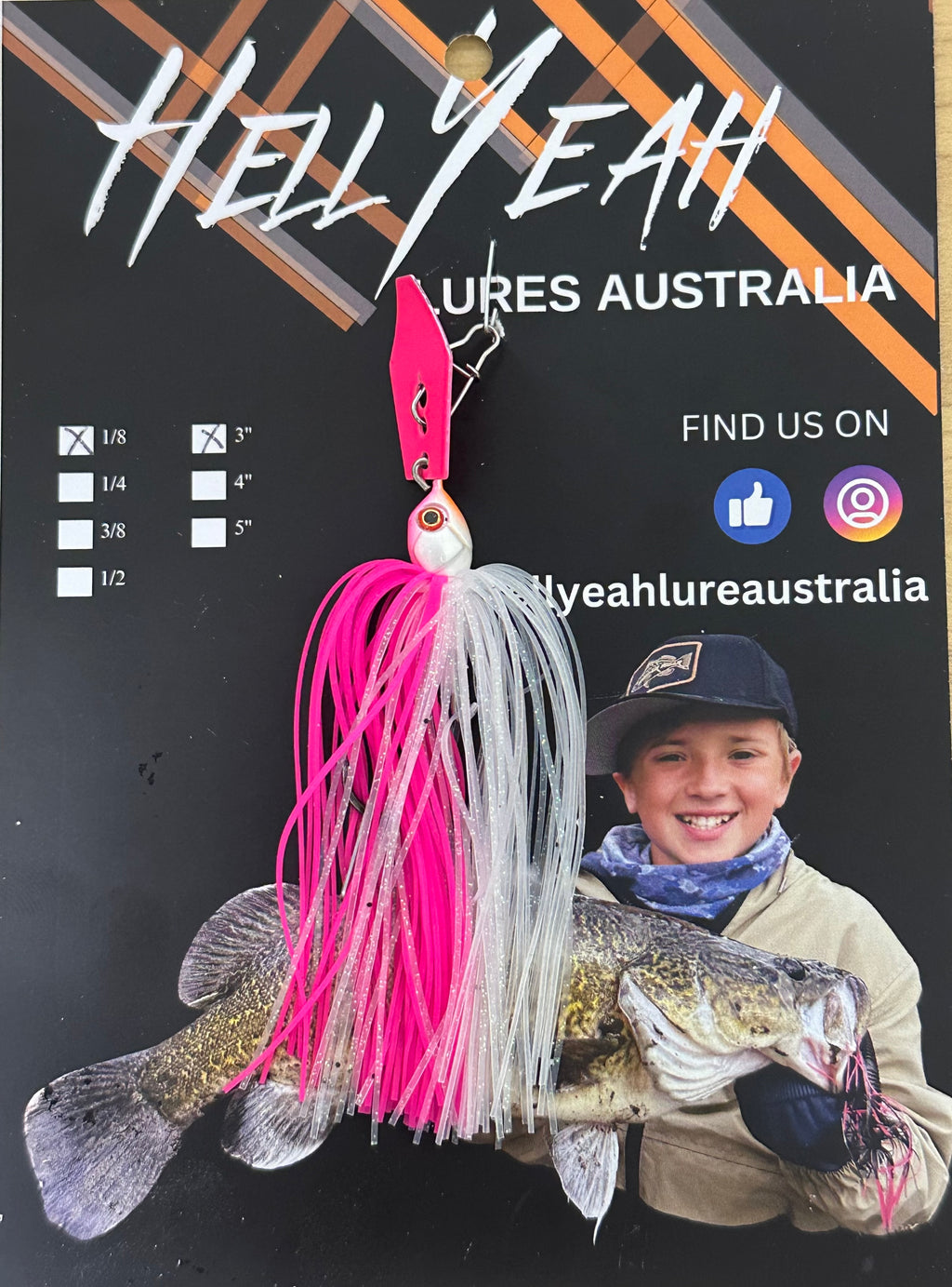 Hell Yeah Compact Chatterbaits 1/8th 3 Inch