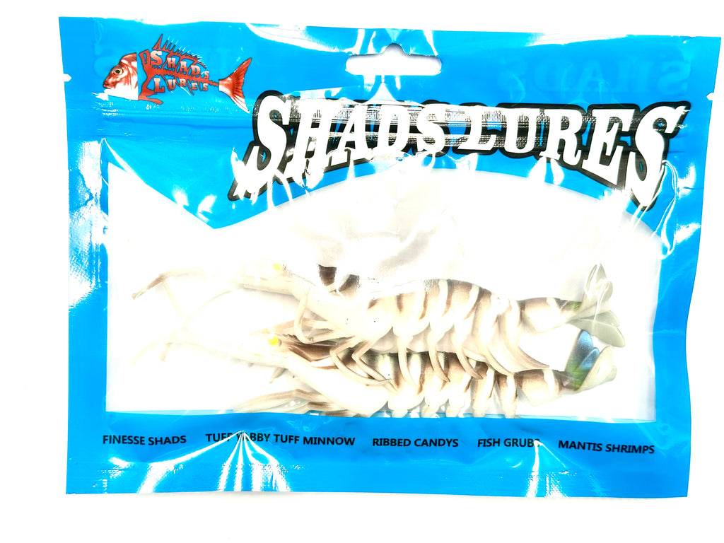 Shads Lures 6” Fuz Prawns UnRigged 2 Pack