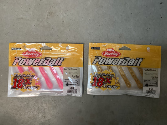 Berkley Powerbait Fan Tail Shrimp  5CT