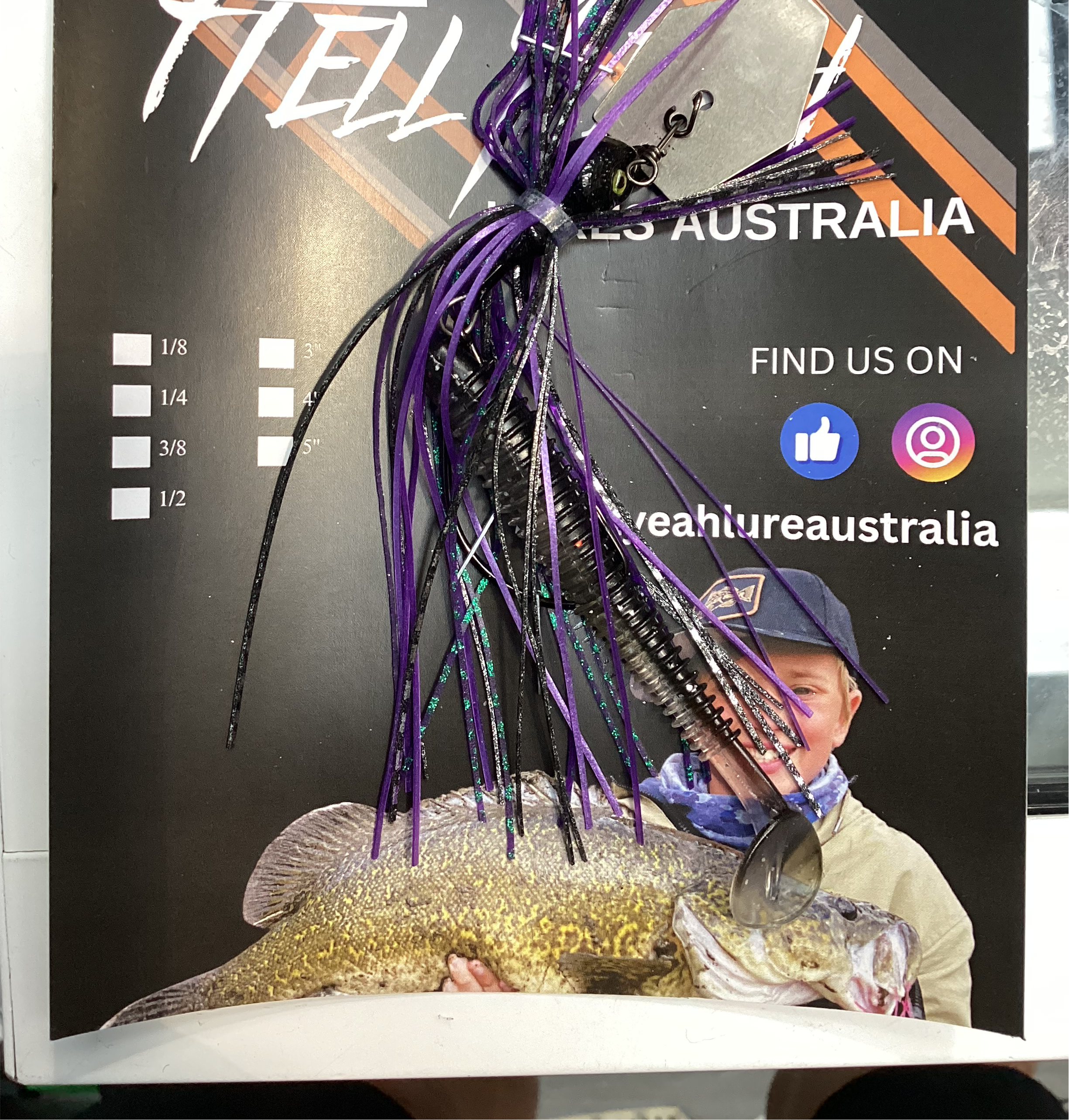 Hell Yeah 3 Inch Chatterbait Weedles 1/4oz