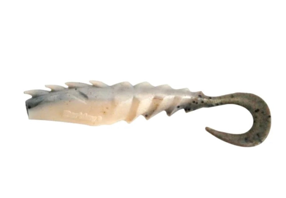 Berkley Gulp 5” Nemesis Prawn Curl Tail Natural Shrimp