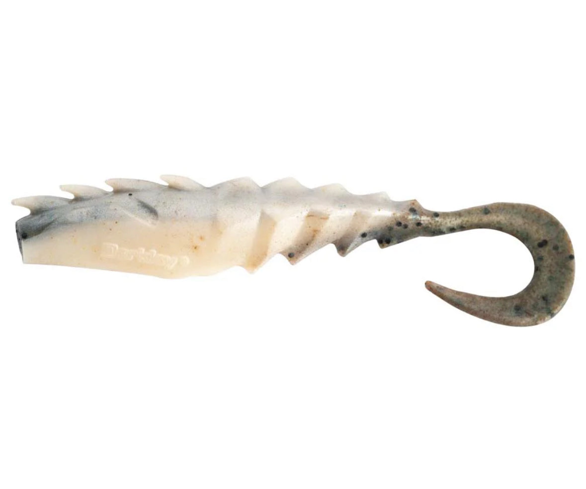 Berkley Gulp Nemesis Prawn Curl Tail - Natural Shrimp 5 Inch