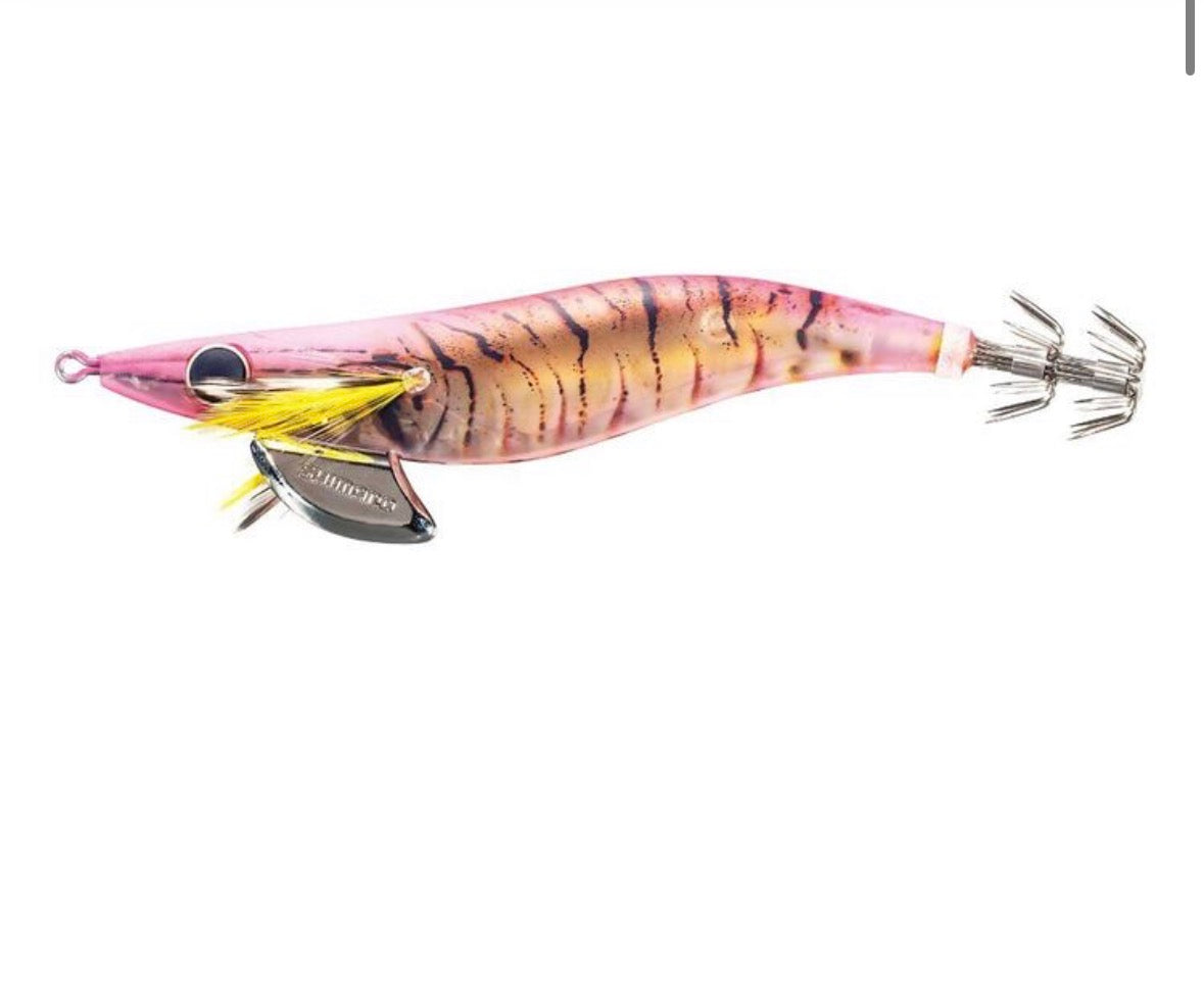 Sephia Clinch Shrimp Series Flashboost Squid Jig 3.0Pink Glow