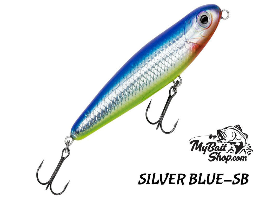 Bagley Rattlin Finger Mullet 11 silver Blue Red Chin