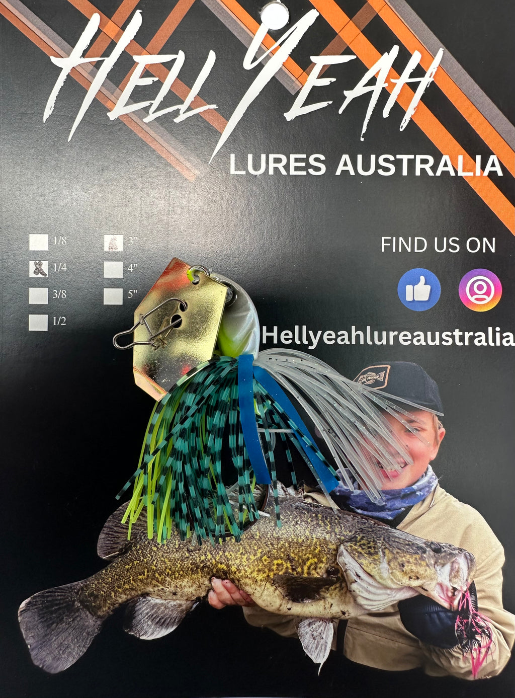 Hell Yeah 3 Inch Jighead 3/8th