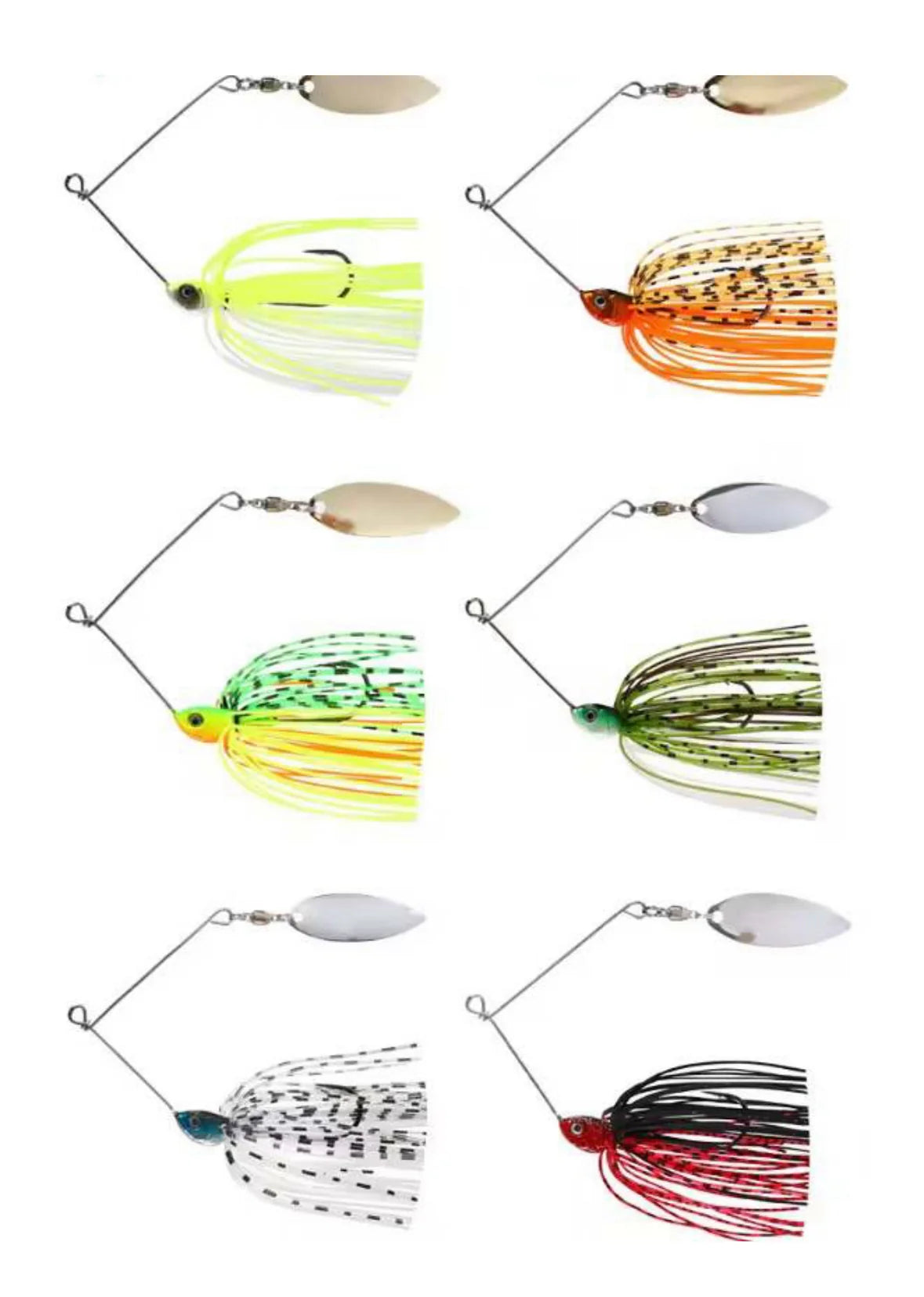 Hell Yeah Lures Australia Custom Spinner Baits 3 Inch 1/8oz Willow
