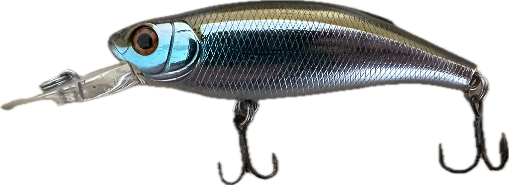 Atomic Shiner Mid 2nd Hand lure Silver Wolf 75mm immaculate
