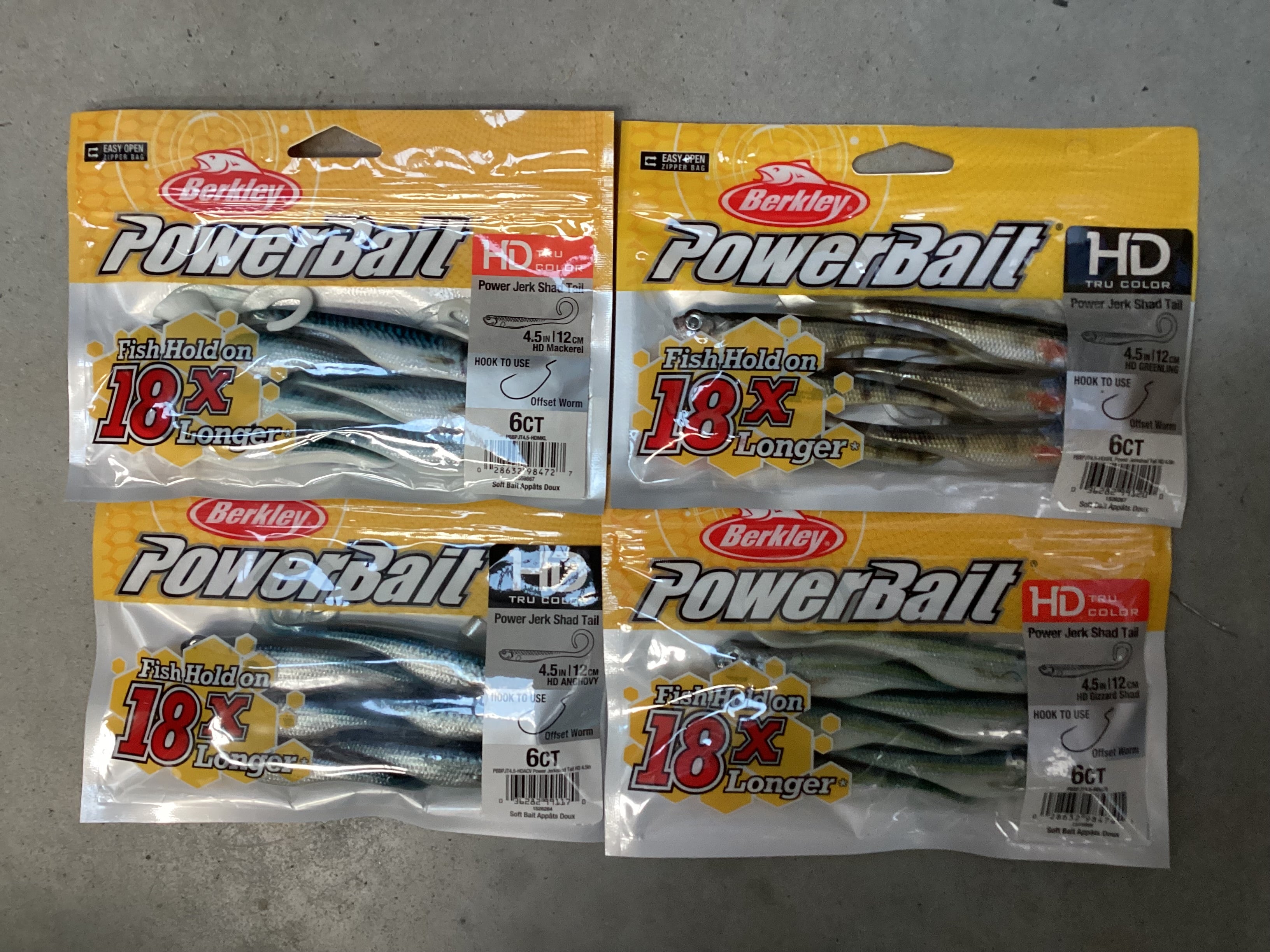 Powerbait Power Jerk Shad Tail 4.5”