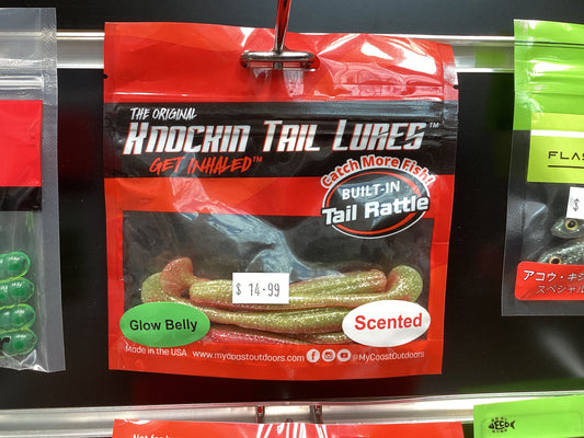 Knockin tail lures 3.25” paddle tail