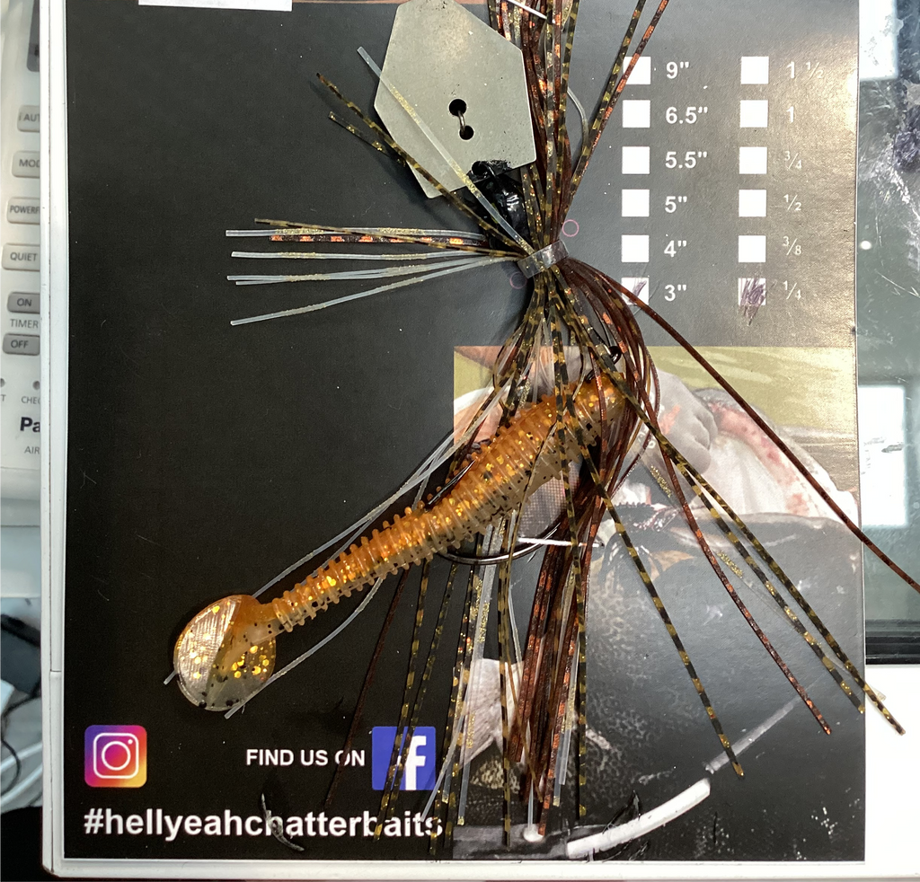 Hell Yeah 3 Inch Chatterbait Weedles 1/8th oz