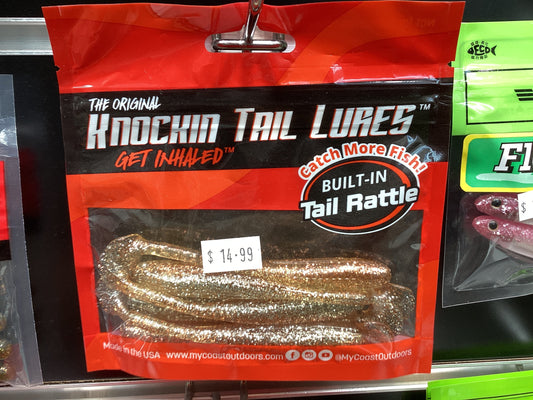 Knockin tail lures 4” paddle tail