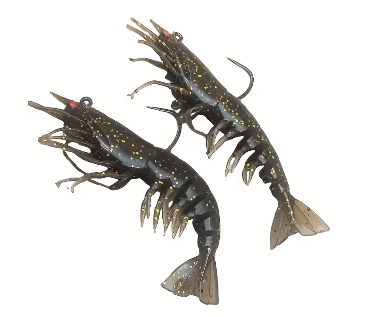 7 And 6 Fishing Electro Shrimp Mud Prawn Pre Rigged 10g 3/8th 3/0 4 inch 1 Pc