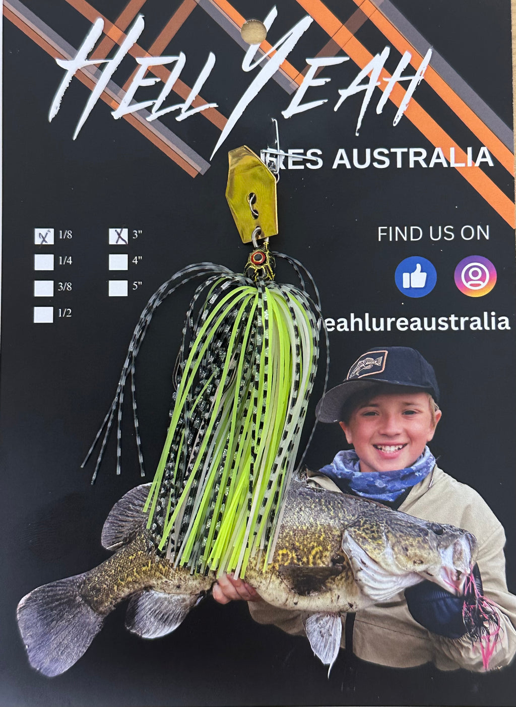 Hell Yeah Compact Chatterbaits 1/8th 3 Inch