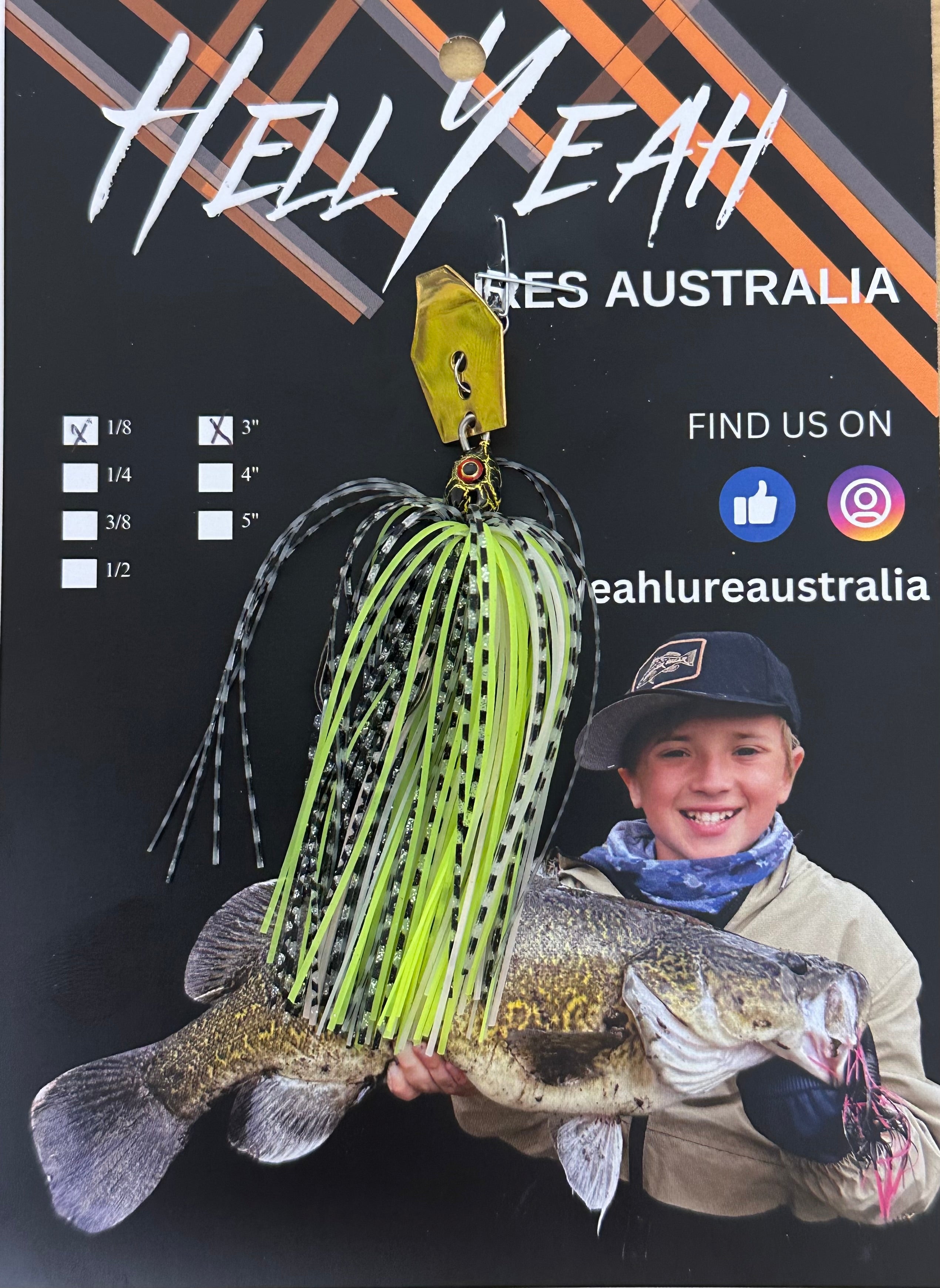 Hell Yeah Compact Chatterbaits 1/8th 3 Inch