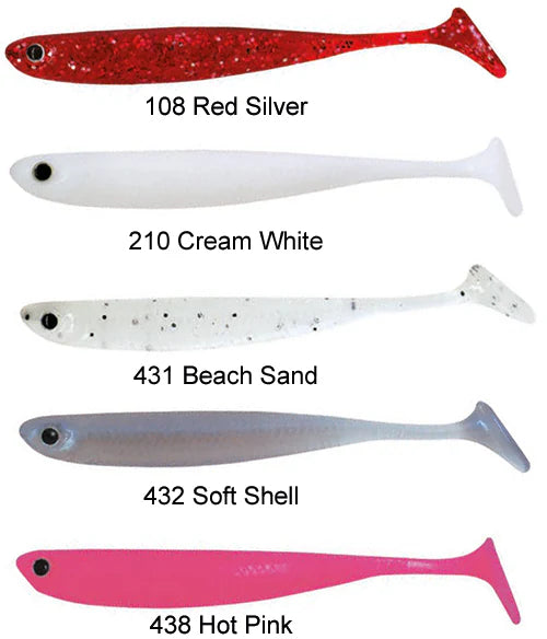 Damiki 4” Anchovy Shad Paddle tails