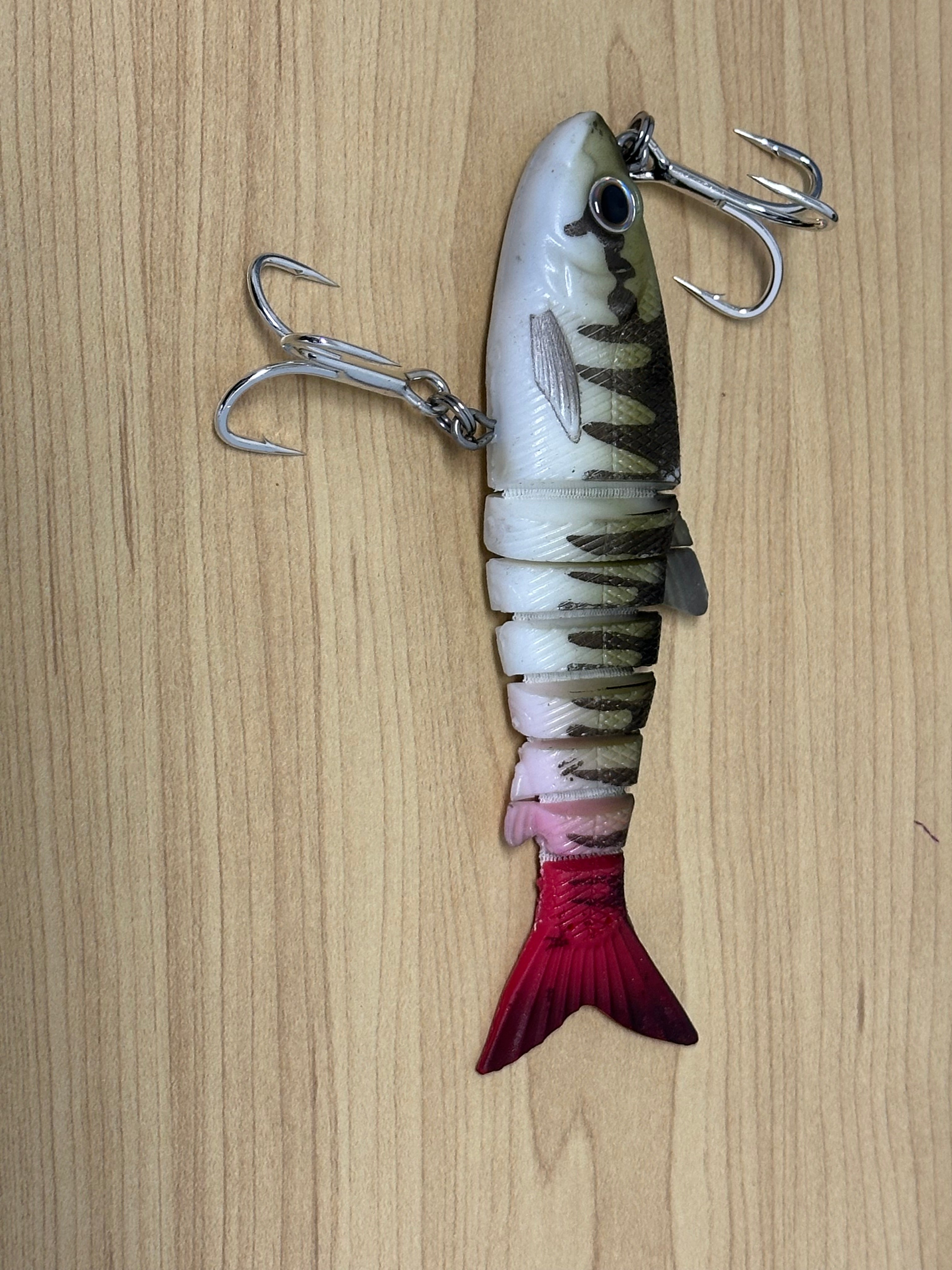 6 jointed section fishing lure Drifter Tackle 6" Believer Team Rhino Outdoors LLC Truscend multi jointed swimbait adopt ultra thin Shads Lures 6 Jointed Boney