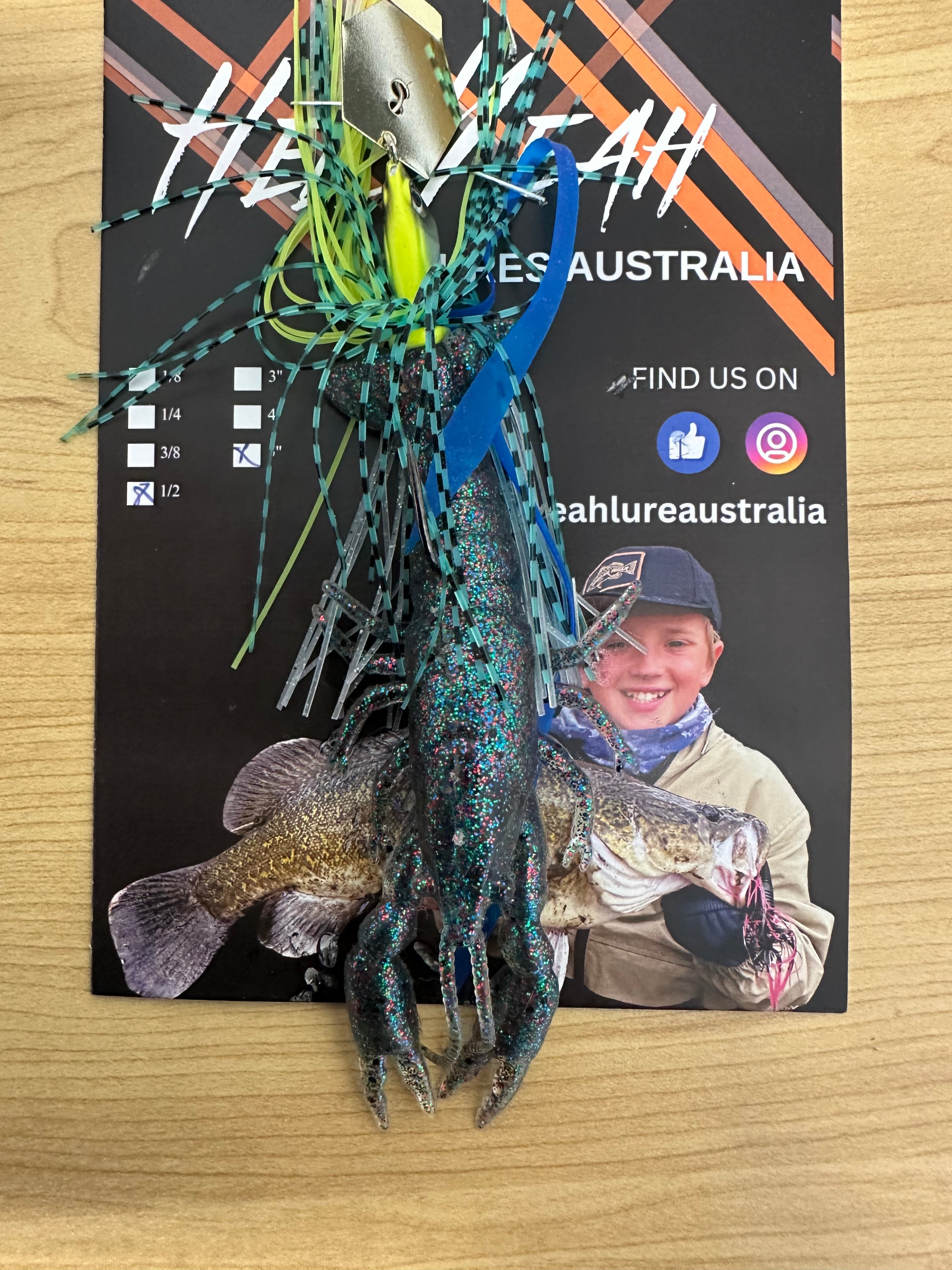Hell Yeah Custom 6 Inch Yabby Chatterbait 1/2oz