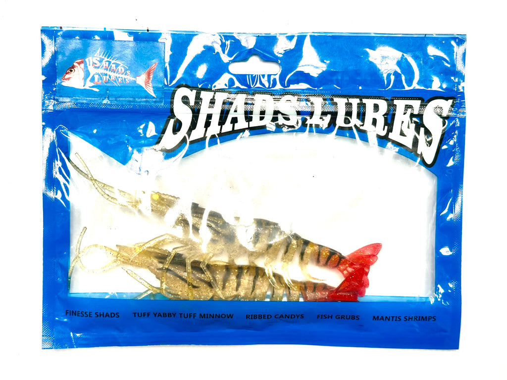 Shads Lures 6” Fuz Prawns UnRigged 2 Pack