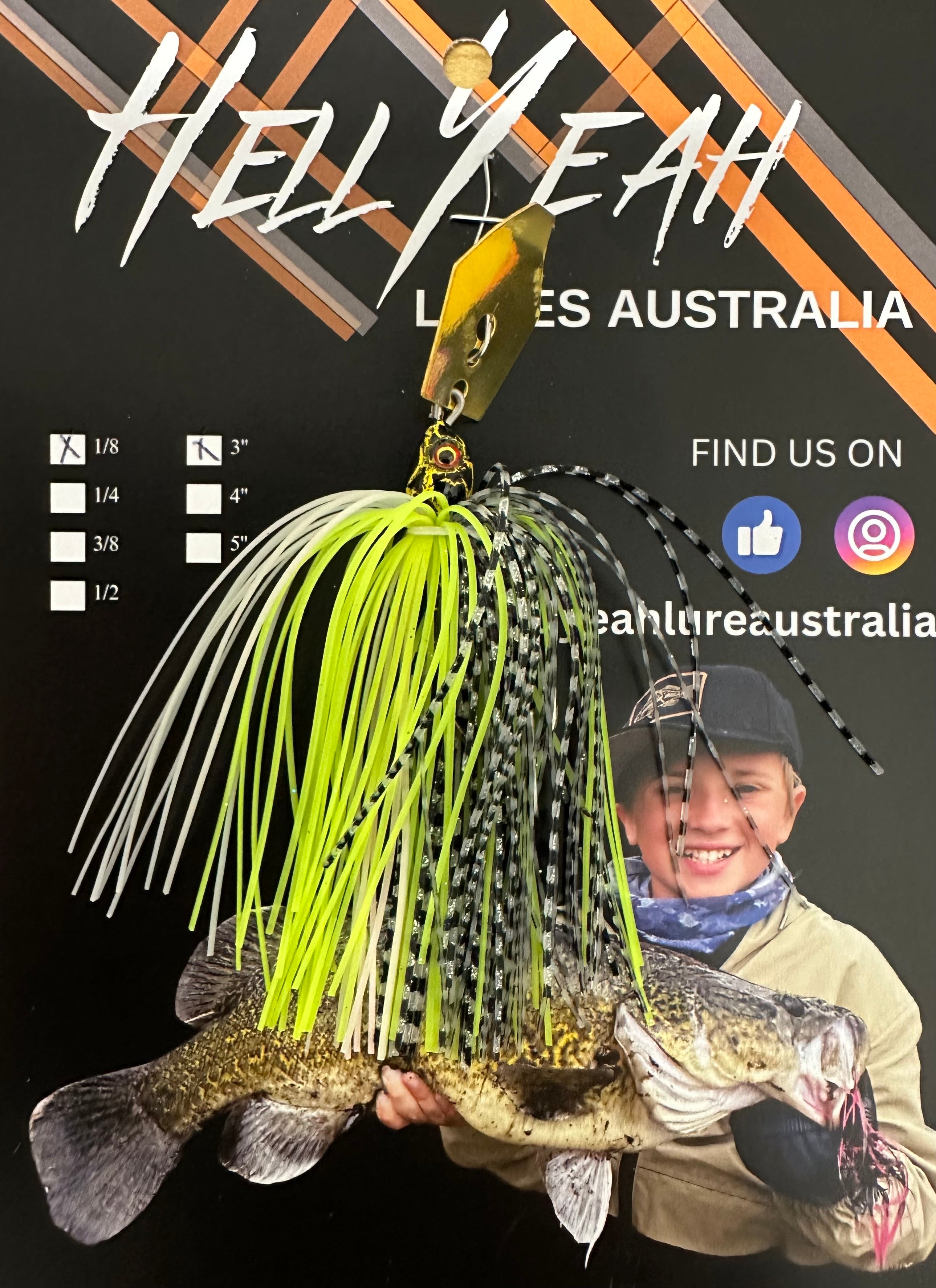 Hell Yeah Compact Chatterbaits 1/8th 3 Inch