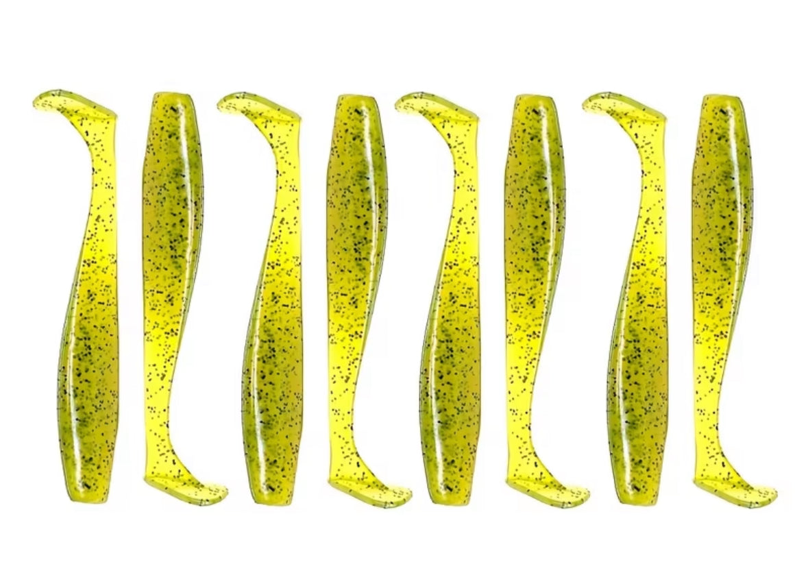 Shads 3” Tuff Shad With Mullet Scent Olive