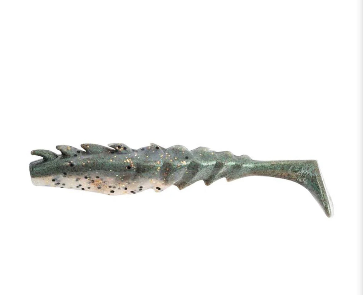 Berkley Gulp Prawn Paddle Tail - 4CT Peppered Prawn