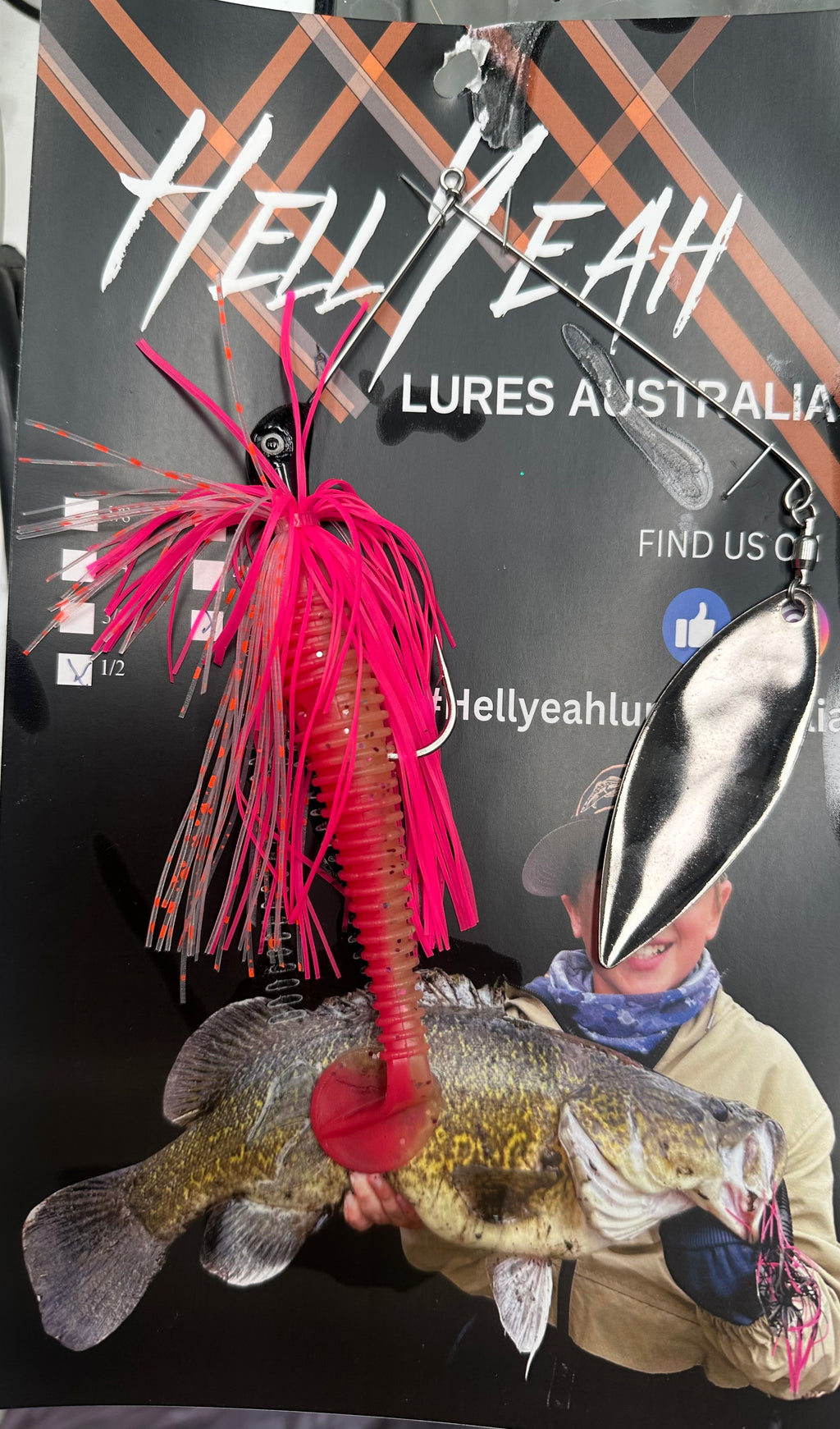 Hell Yeah 6” Spinner Bait Custom HD Willow Blade Single Arm