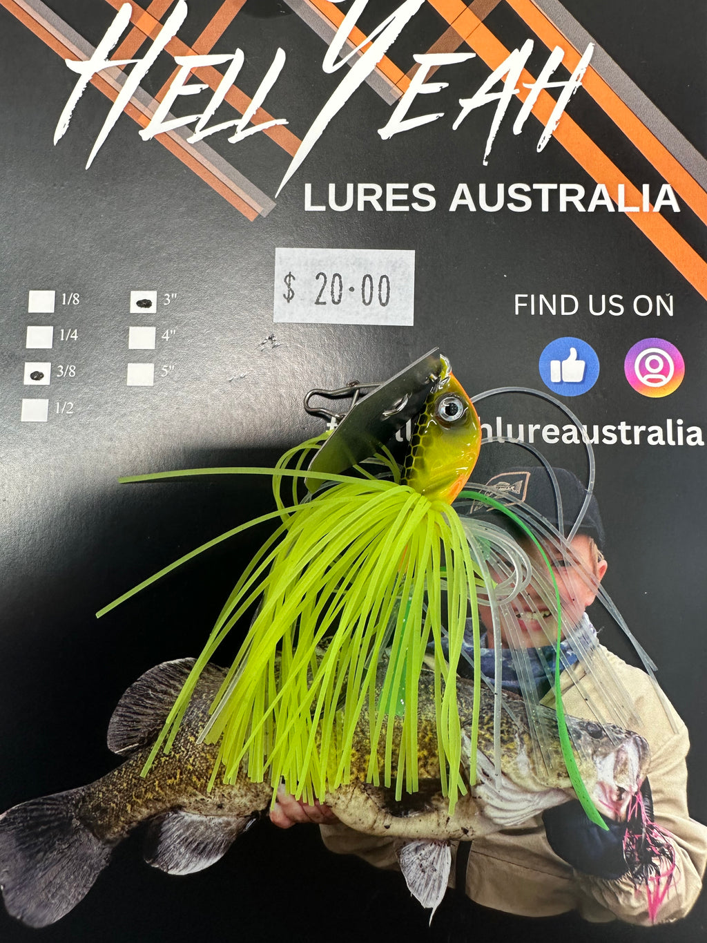 Hell Yeah 3 Inch Jighead 3/8th