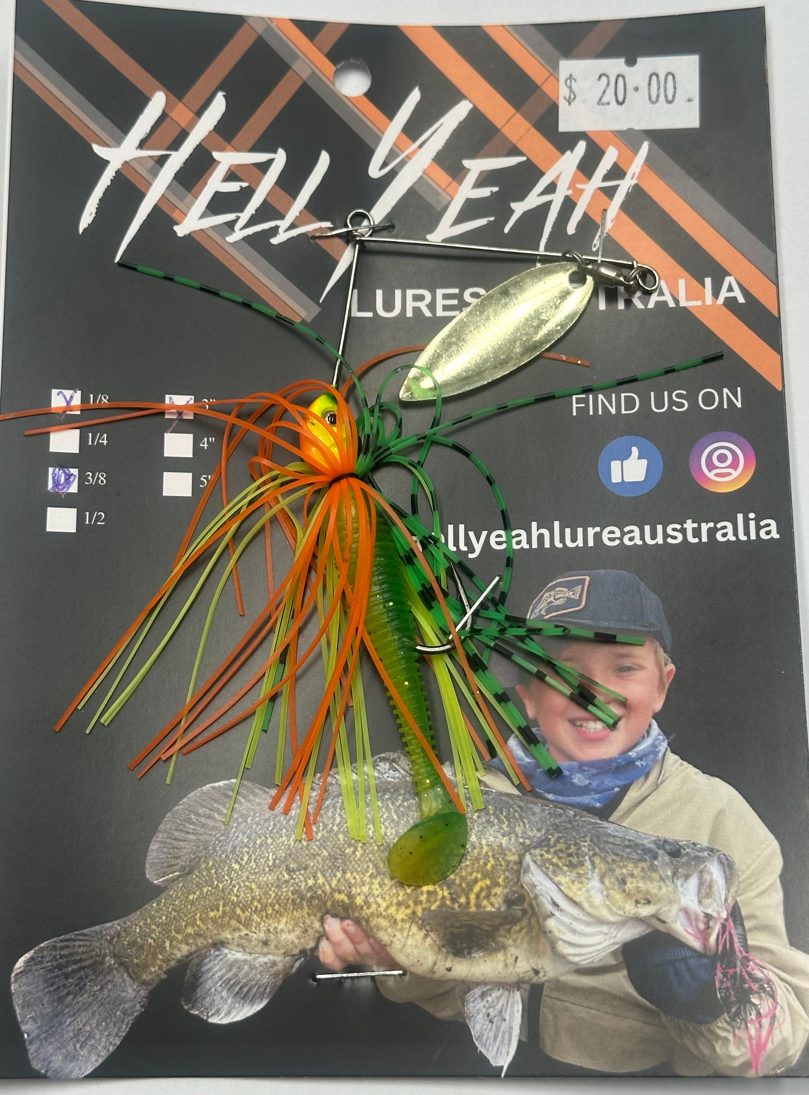 Hell Yeah Spinnerbaits Micro Custom 1/8th 3” Elton John
