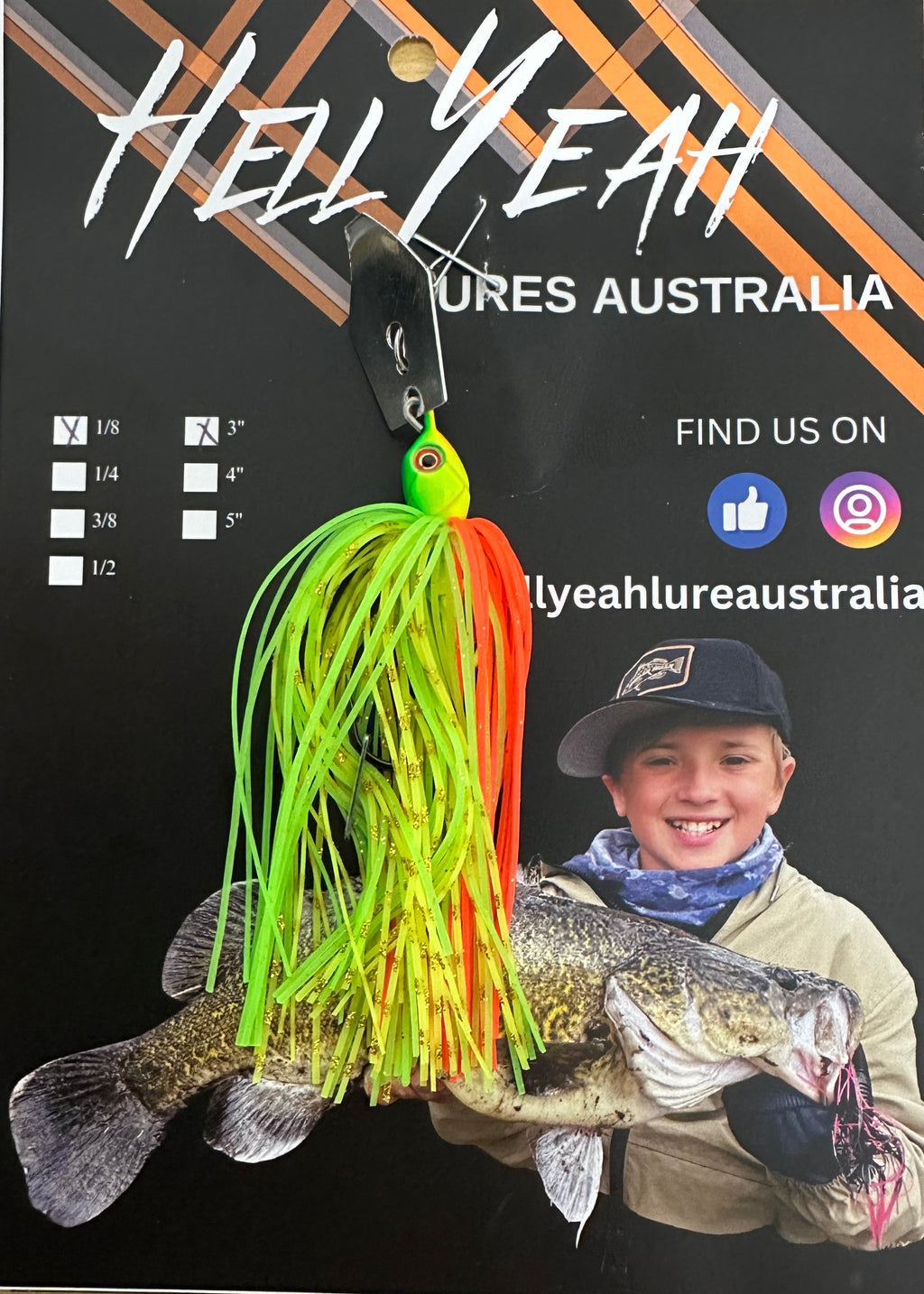 Hell Yeah Compact Chatterbaits 1/8th 3 Inch