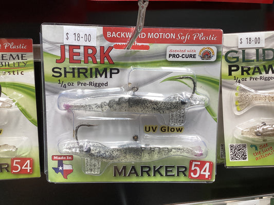 Marker 54 jerk prawn 1/4 oz pre rigged