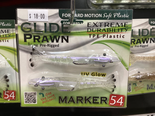Marker 54 glide prawn 1/4 oz pre rigged