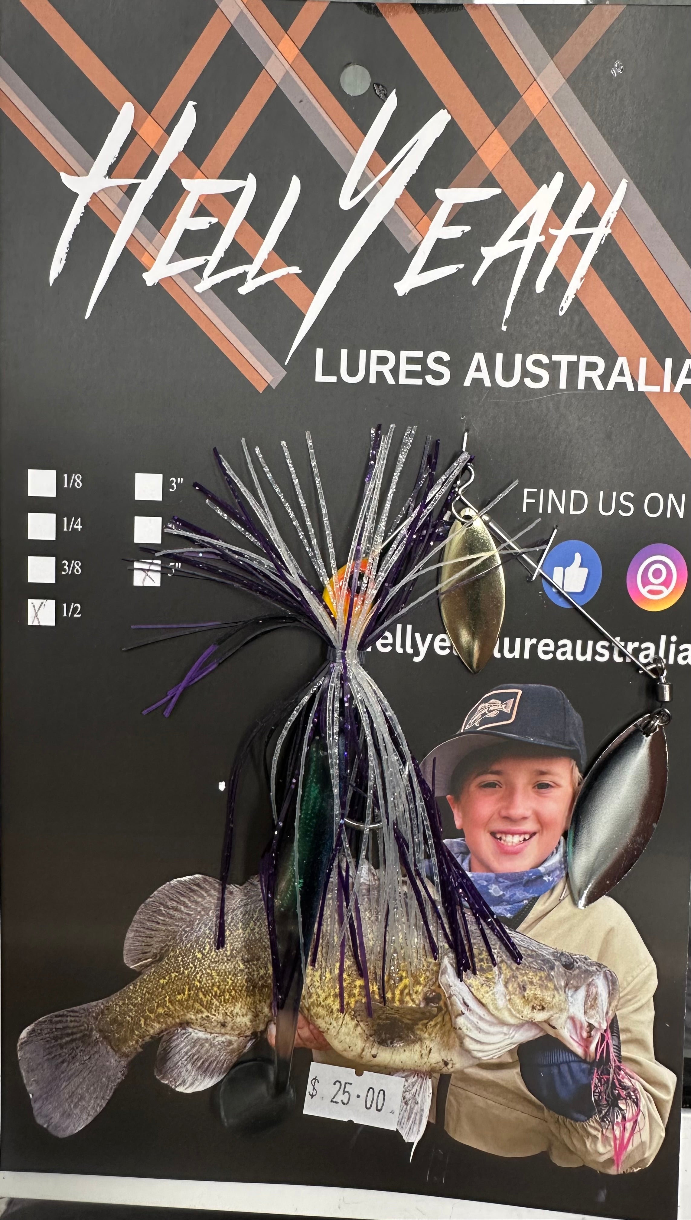 5” Hell Yeah Spinner Baits 1/2oz River Cod Model