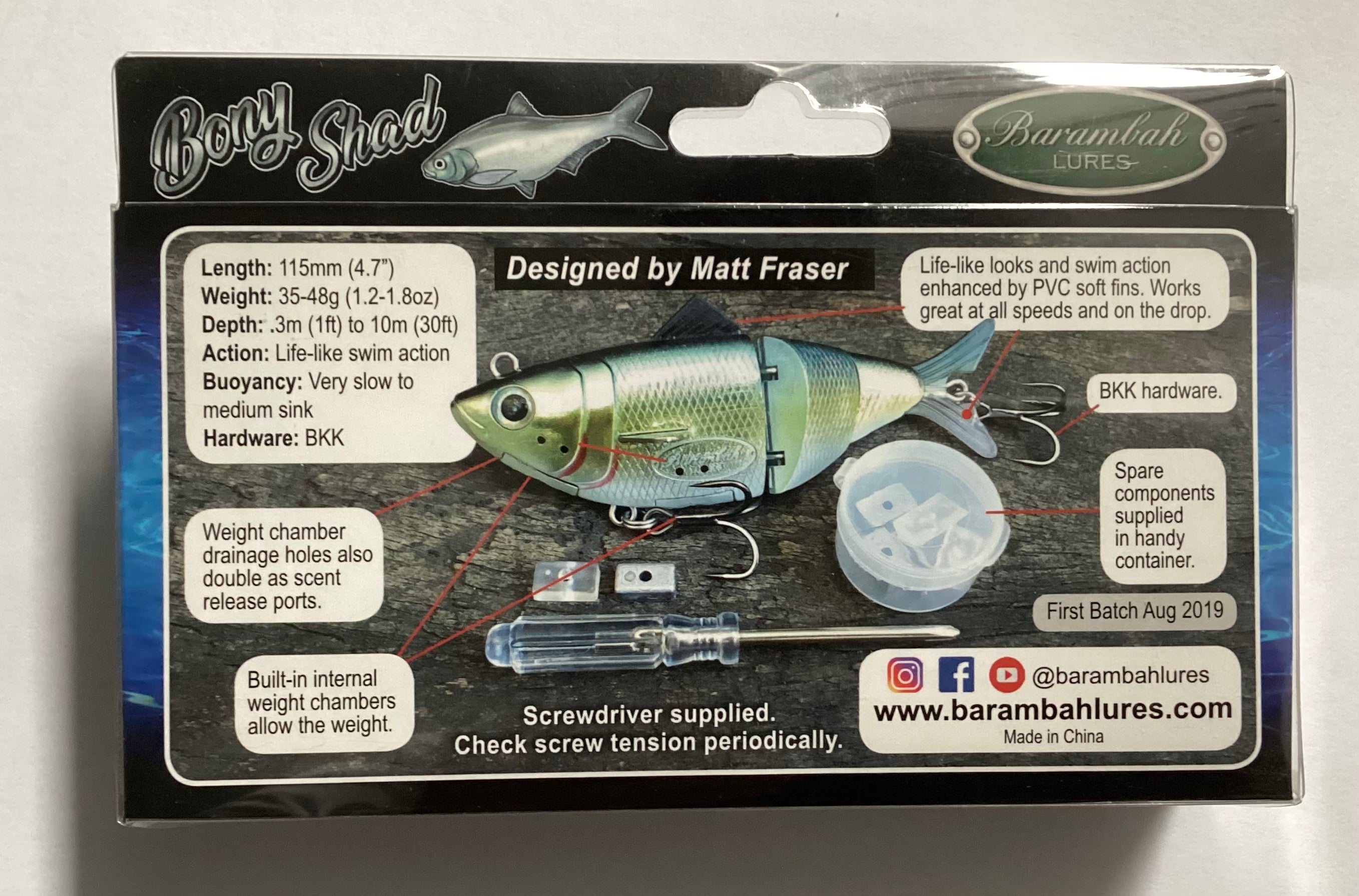 Barambah Lures Bony Shad 4.5”