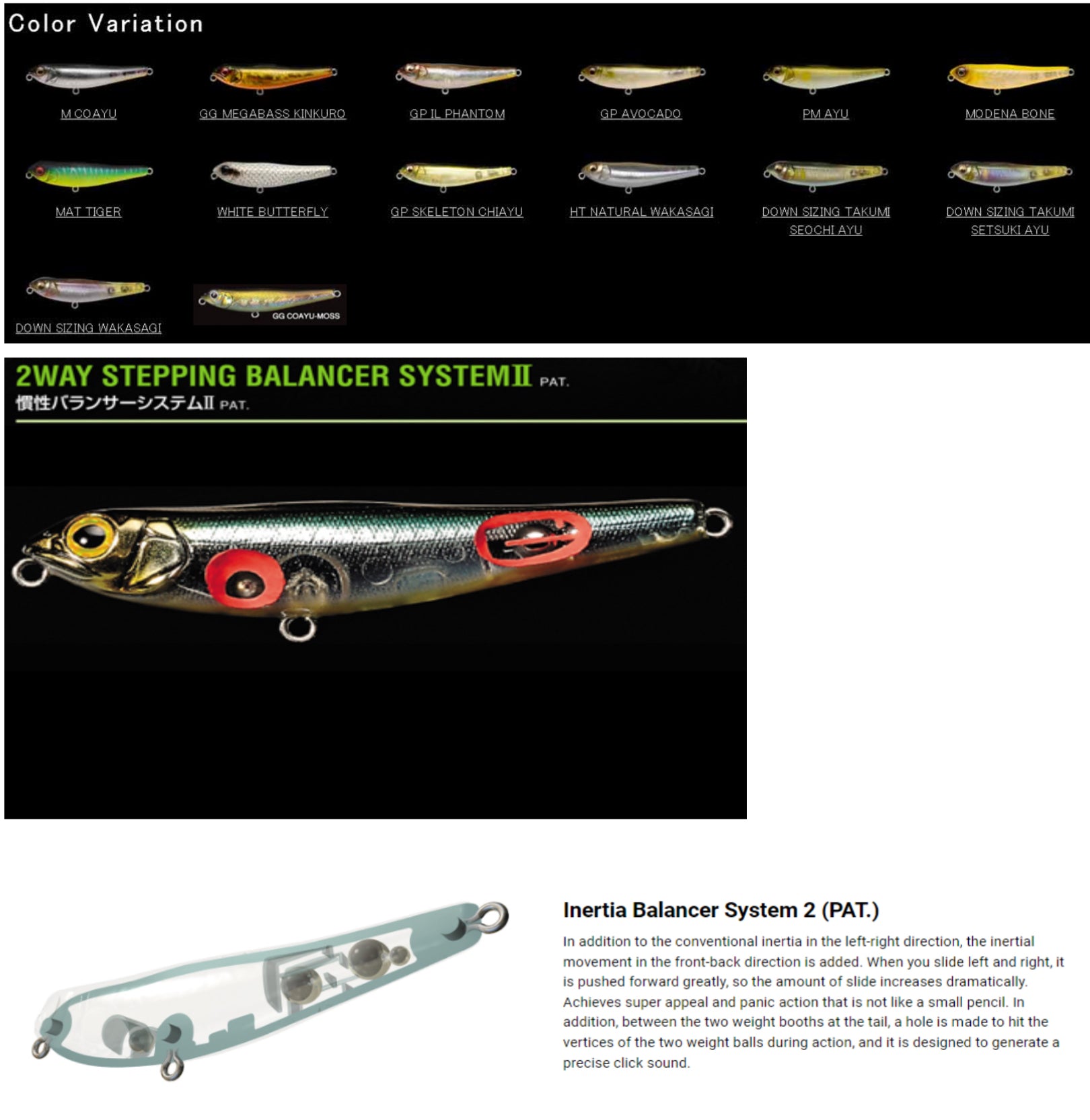 Megabass Dog-X Jr. Coayu