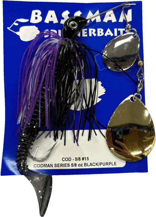 Bassman Spinnerbaits - 5/8 Oz Black/Purple