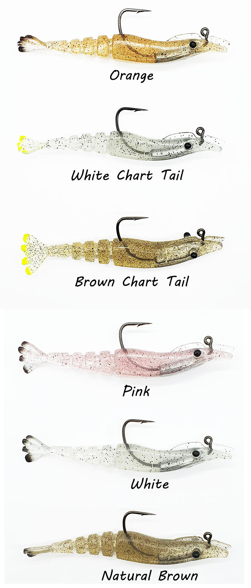 Marker 54 glide prawn 1/4 oz pre rigged 2pack